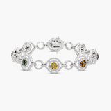 Coloured Diamond Bracelet