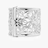 Wide diamond cuff bangle