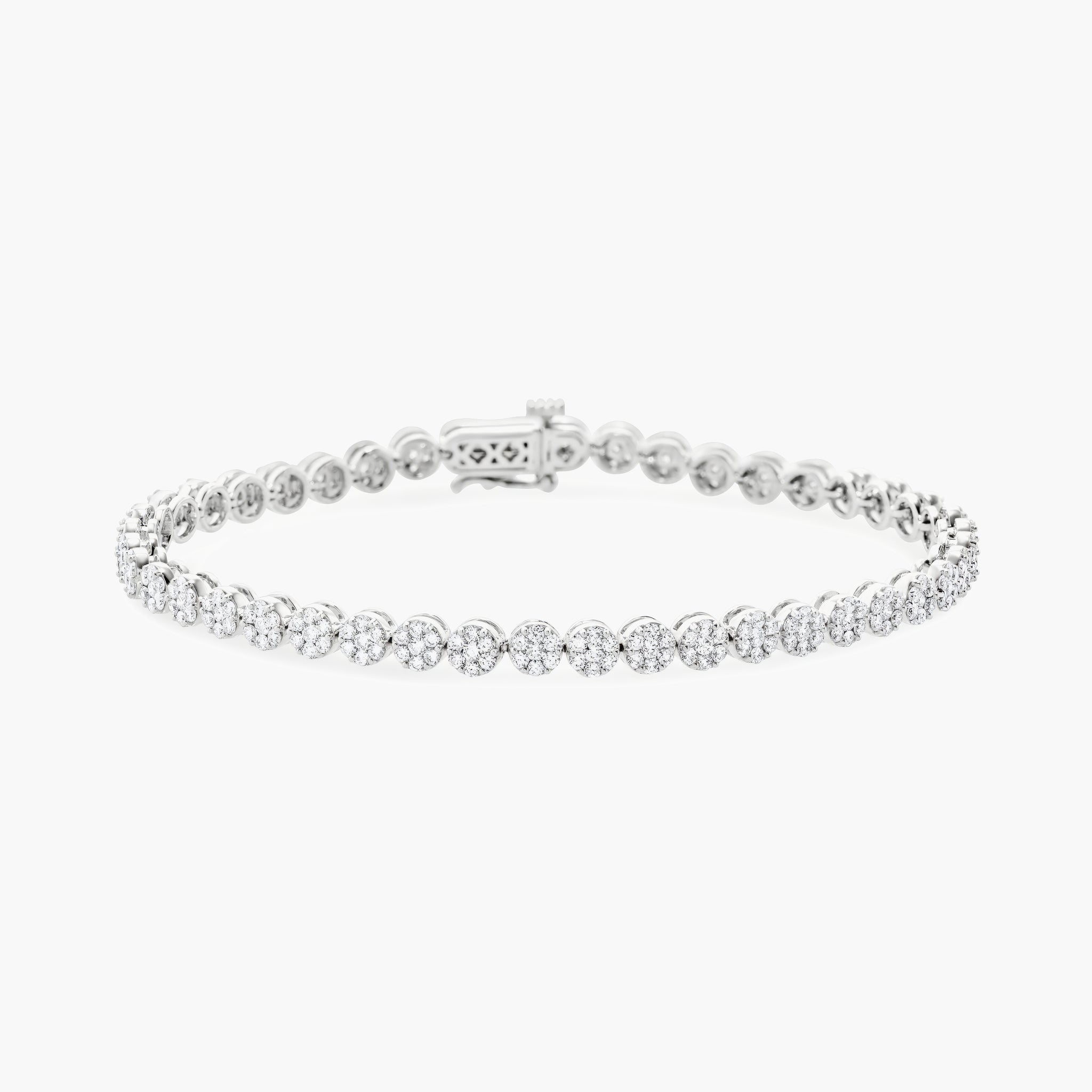 Diamond flower bracelet