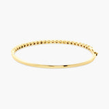 Bezel set diamond bangle