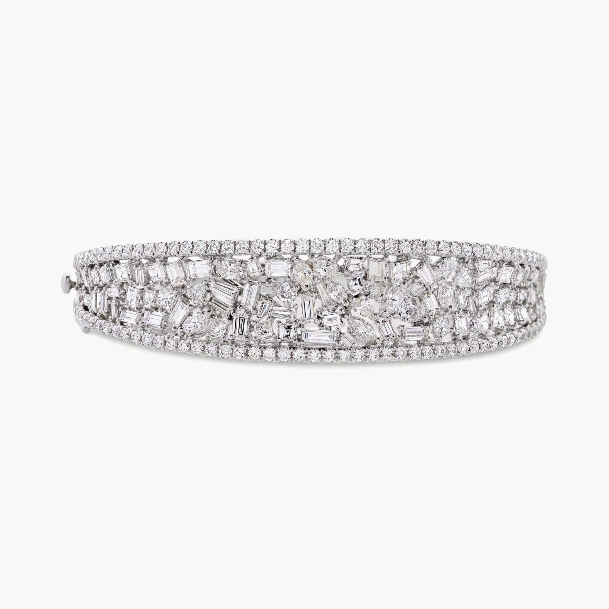 Graduated diamond bangle 1