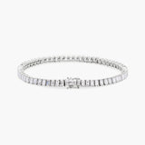 Baguette diamond tennis bracelet