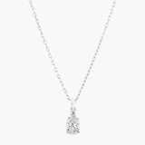 Pearshape diamond pendant