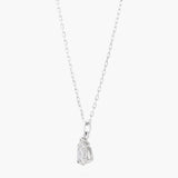 Pearshape diamond pendant