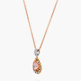 Diamond and Morganite Pendant