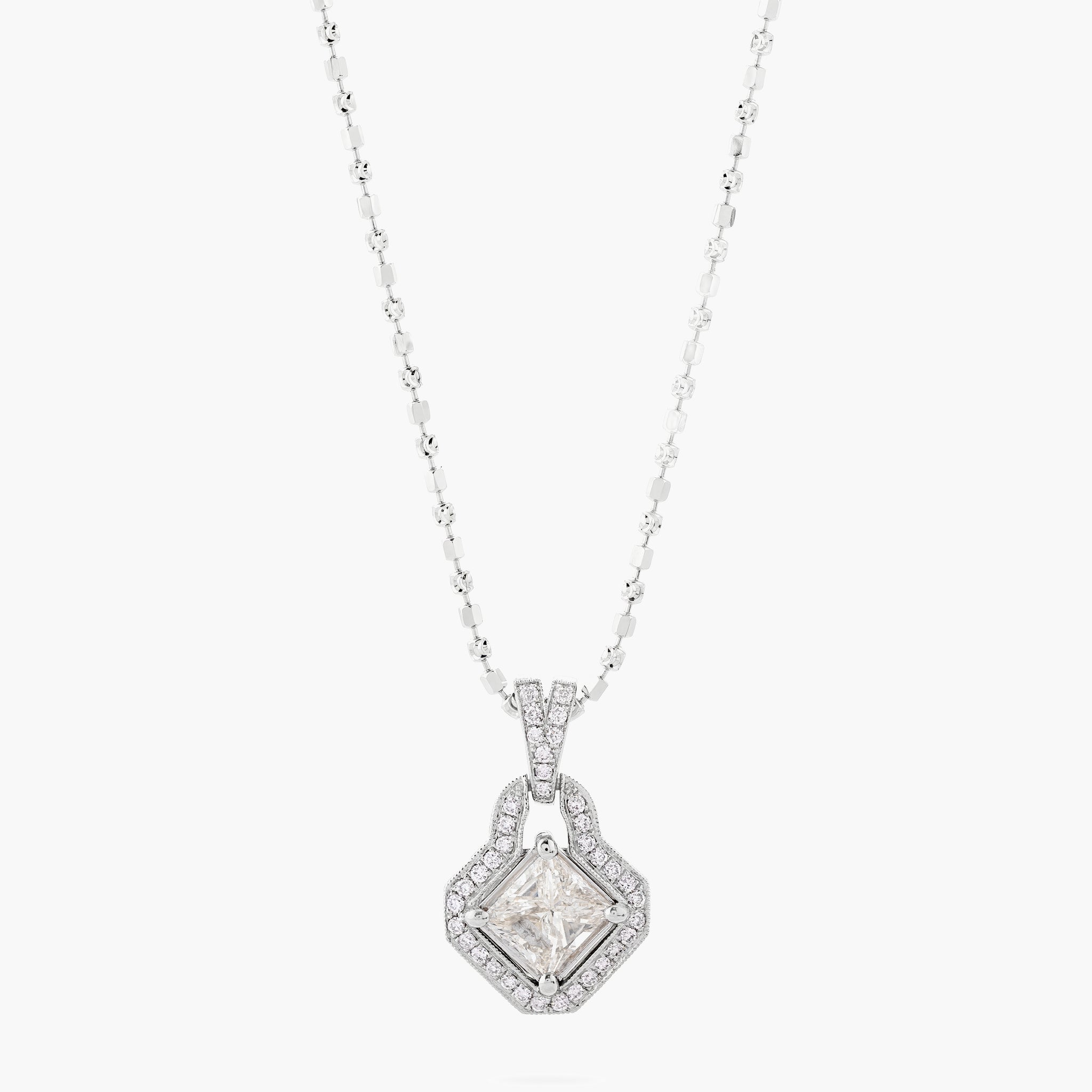 PC diamond pendant & diamond frame