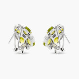 Diamond and Peridot earrings