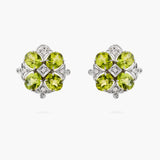 Diamond and Peridot earrings