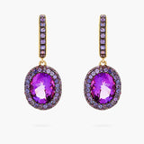 Amethyst drop earrings