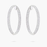 Inside/outside Pave hoops