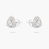 Triangle diamond stud earrings