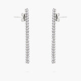 Diamond stick earrings