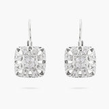 Diamond French back earrings