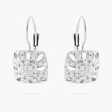 Diamond French back earrings