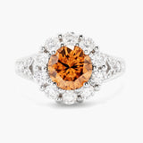 Cognac diamond ring