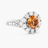 Cognac diamond ring