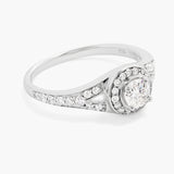 Split shank Diamond engagement ring