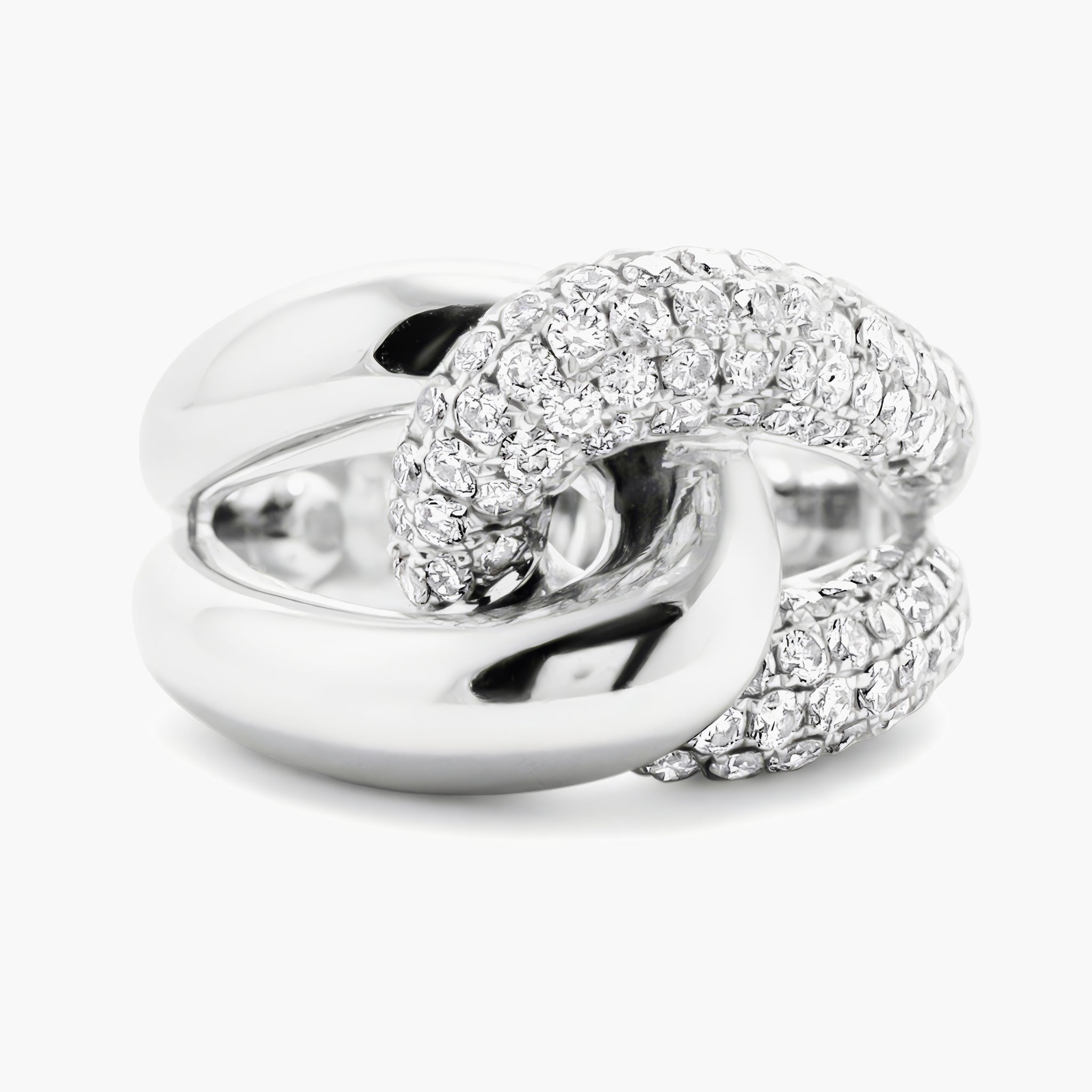 Pave link ring