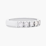 Diamond half eternity band