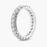 French cut diamond eternity band