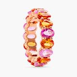 Pink and orange sapphire band